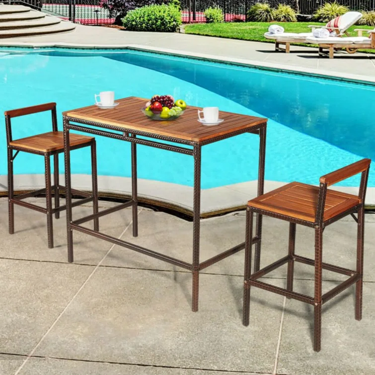 2 - Person Rectangular Outdoor Dining Set