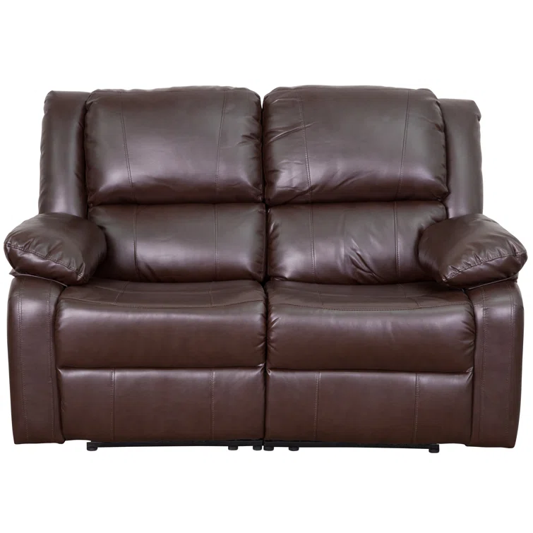 Loveseat with Two Built-In Recliners