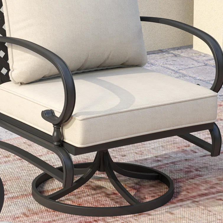 Shamarie 5 - Person Outdoor Seating Group with Olefin Cushions (Set of 4)