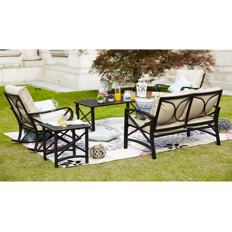 Strachan 4 - Person Outdoor Seating Group with Cushions
