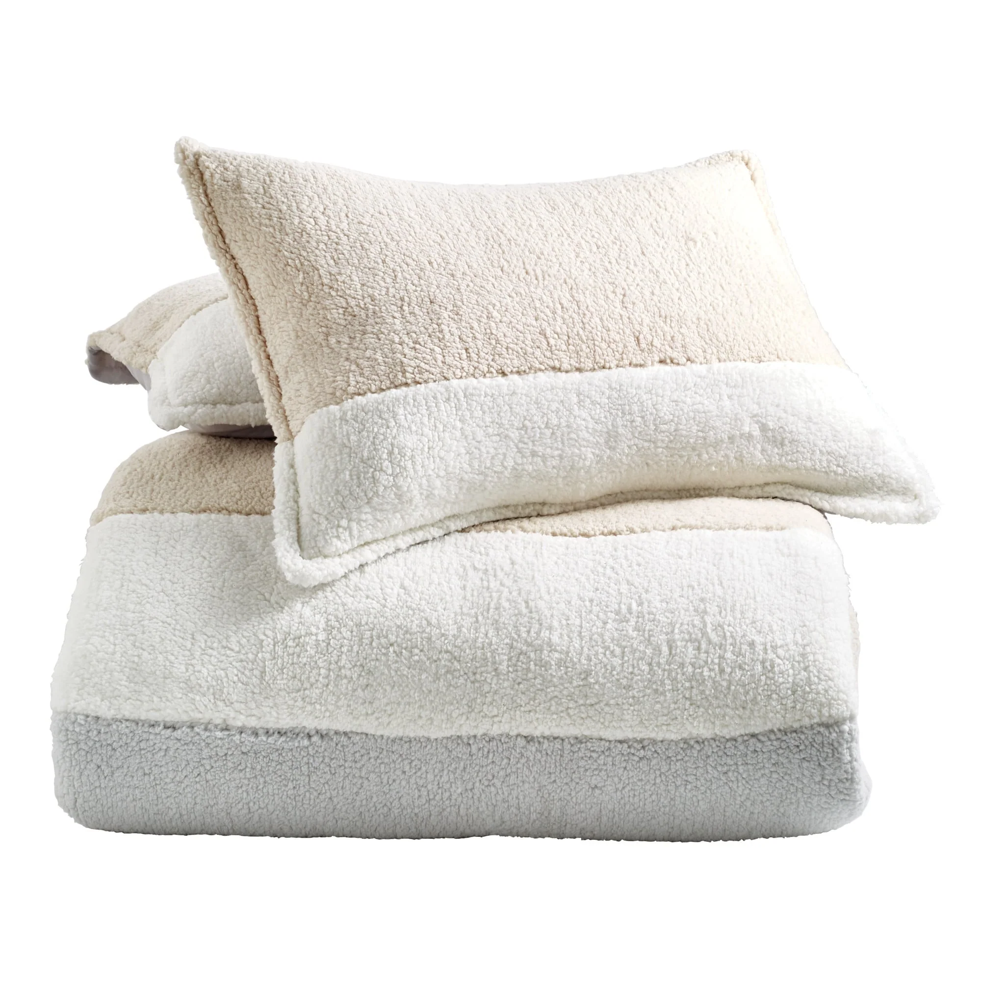 G.H. Bass & Co. Colorblock Sherpa Comforter Set