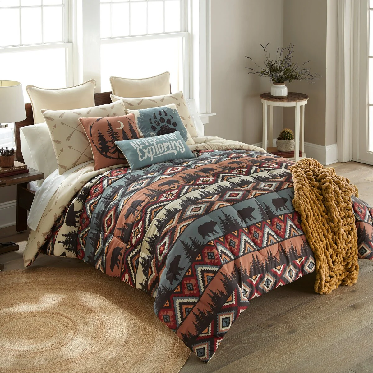 Bear Totem 3 PC Comforter Set from Your Lifestyle by Donna Sharp