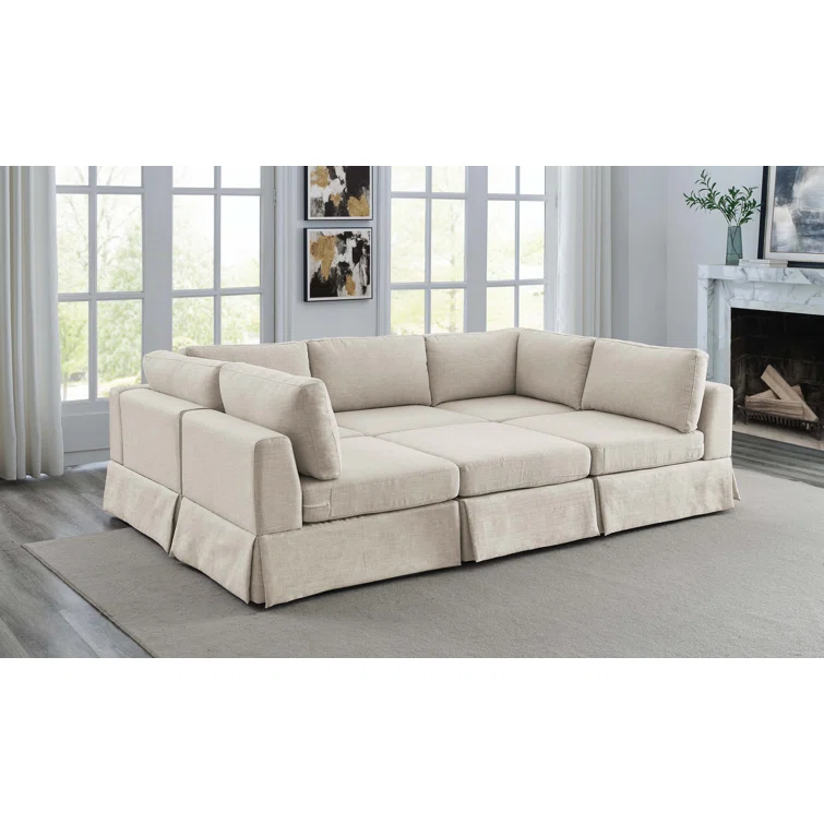 Arbas 6 - Piece Upholstered Sectional