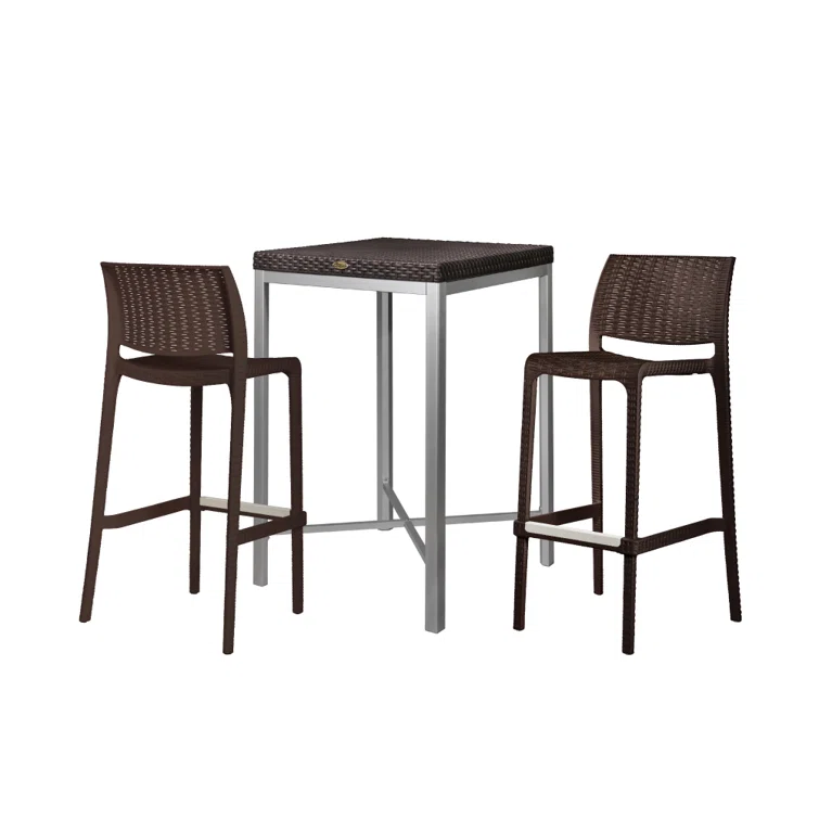 Andyn 2 - Person Square Outdoor Dining Set