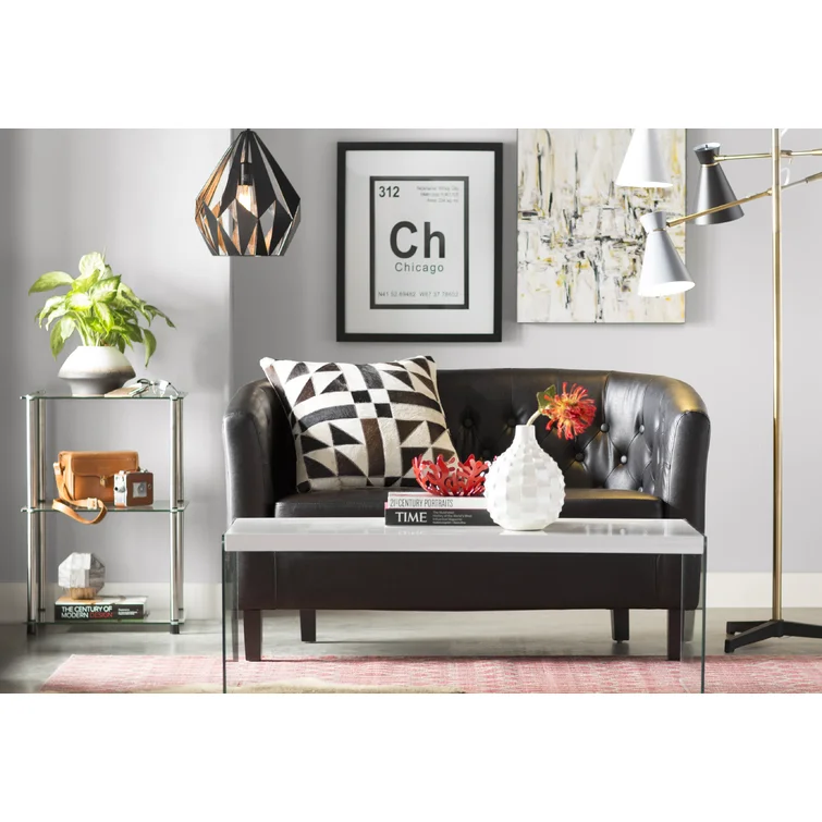 Modway Copper Grove Pisino Upholstered Vinyl Loveseat