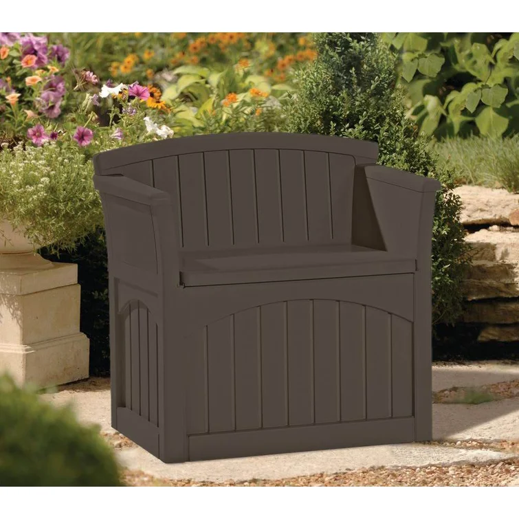 Suncast Outdoor Bench with 31 Gallon Storage Seat