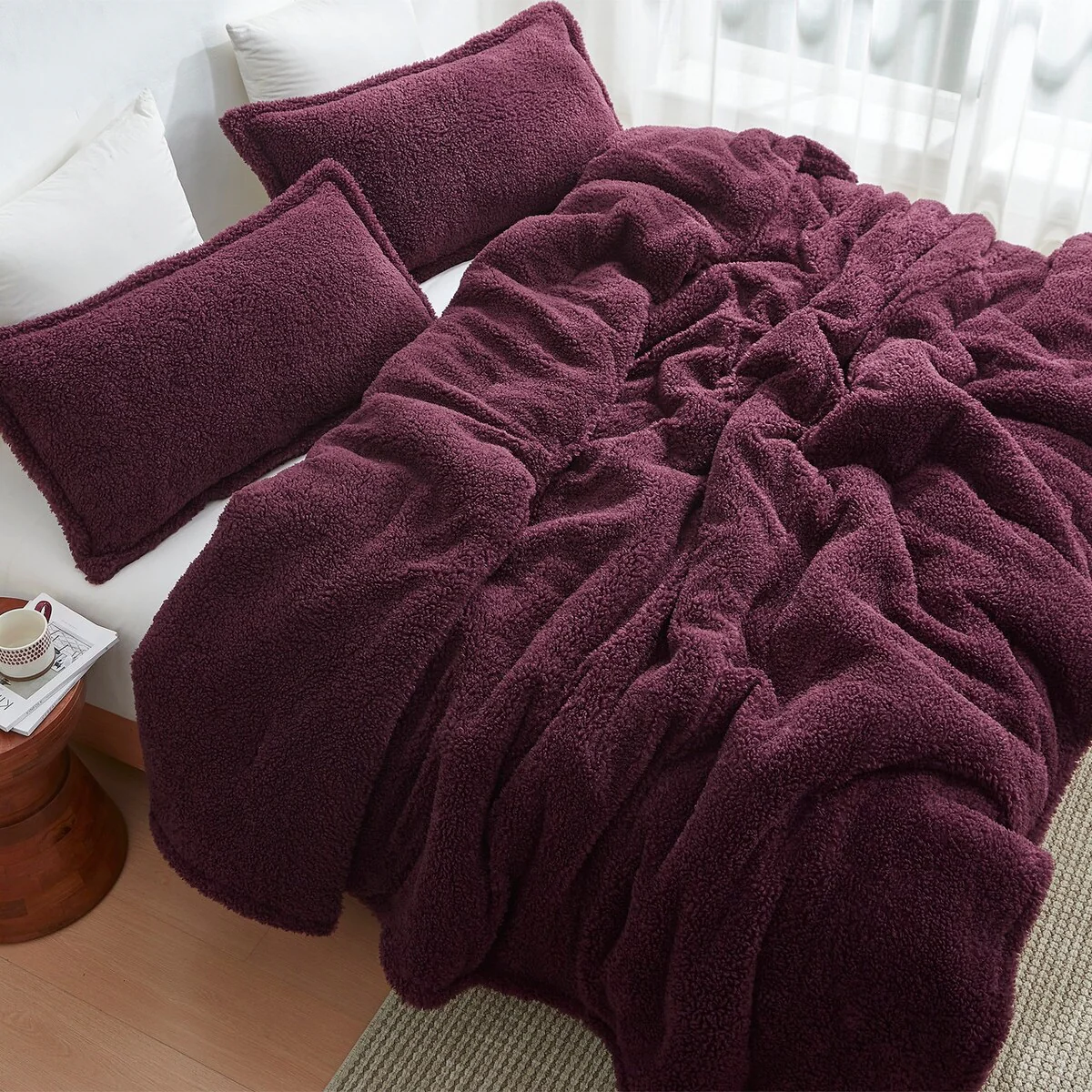 Unfluffin Believable - Coma Inducer? Oversized Comforter Set - Burgundy