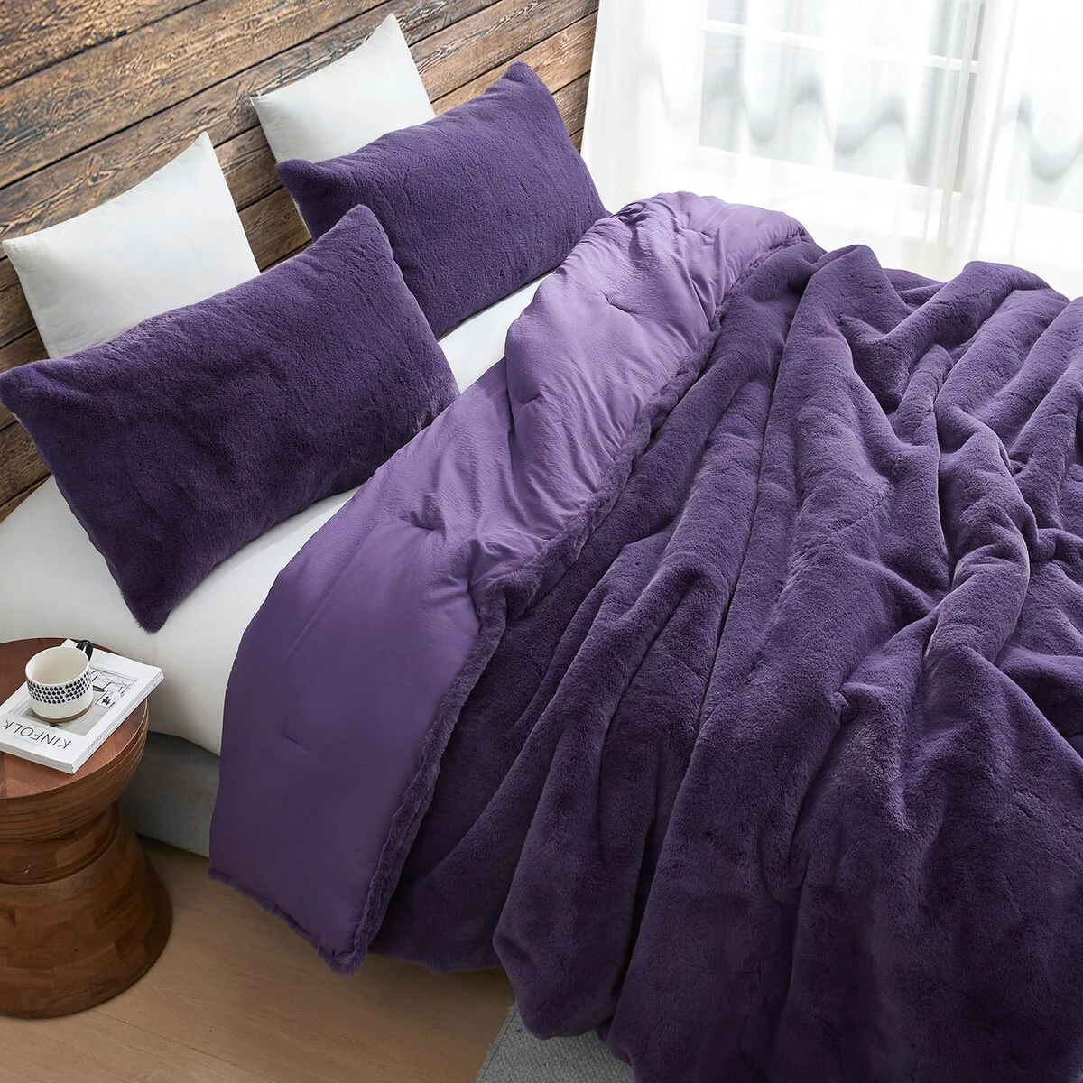 Chunky Bunny Some Like It Cold - Coma Inducer? Oversized Comforter Set - Dark Purple