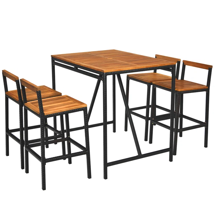 Nigel 4 - Person Square Outdoor Dining Set