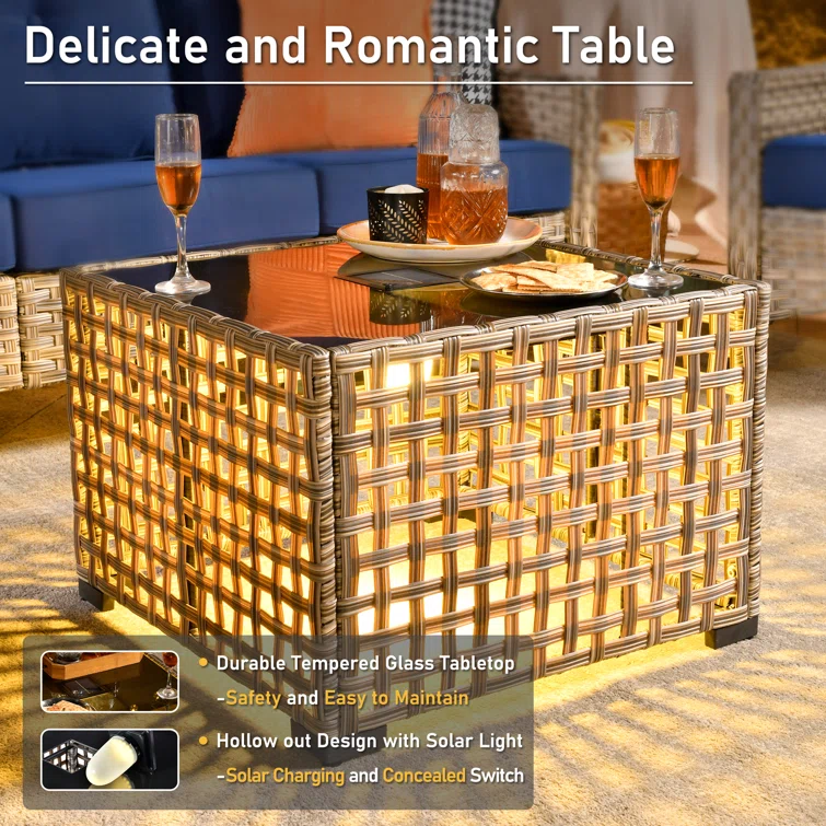 Daliya 5 - Person Outdoor Seating Group with Cushions