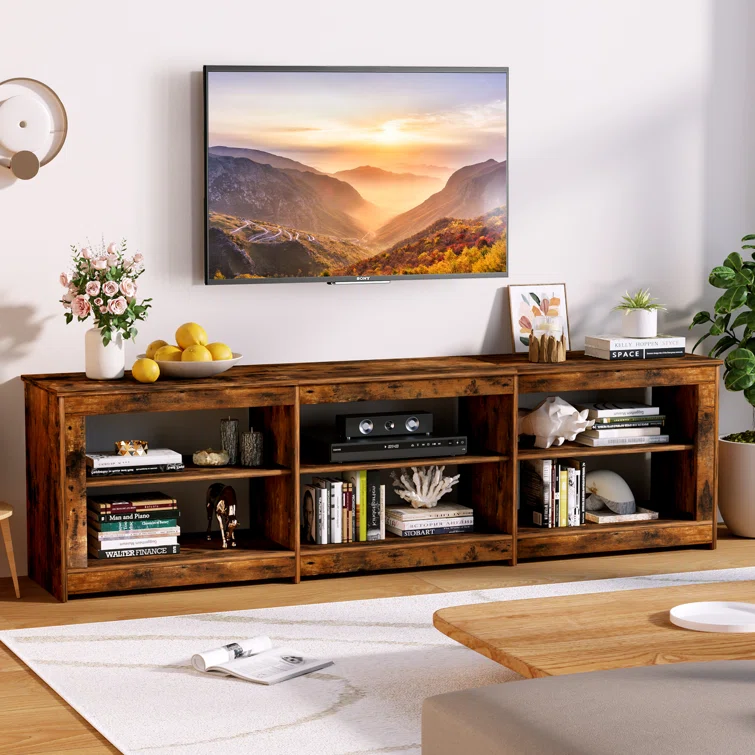 Benjie 78.7'' W Media Console with Outlets for TV up to 85