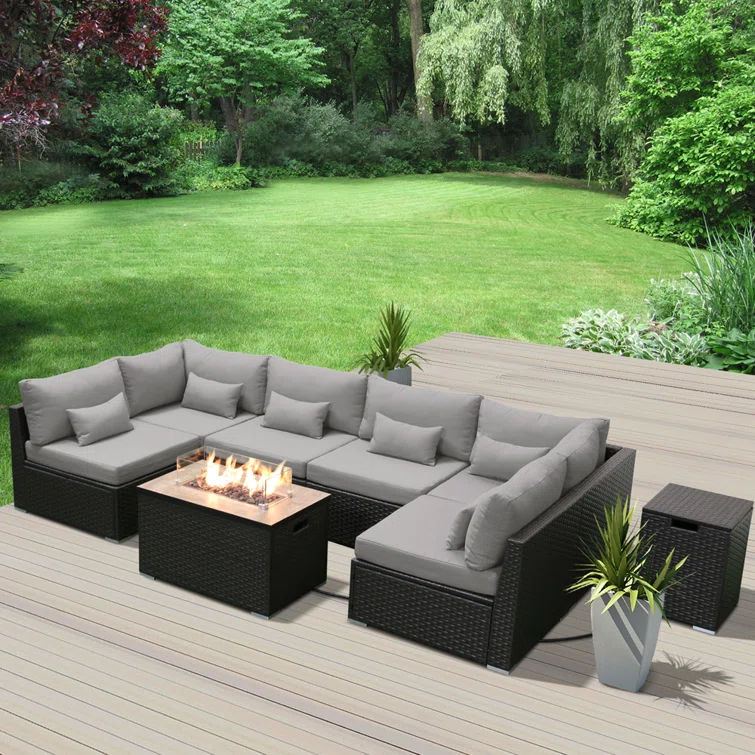 Marisa 6 - Person Outdoor Seating Group with Cushions