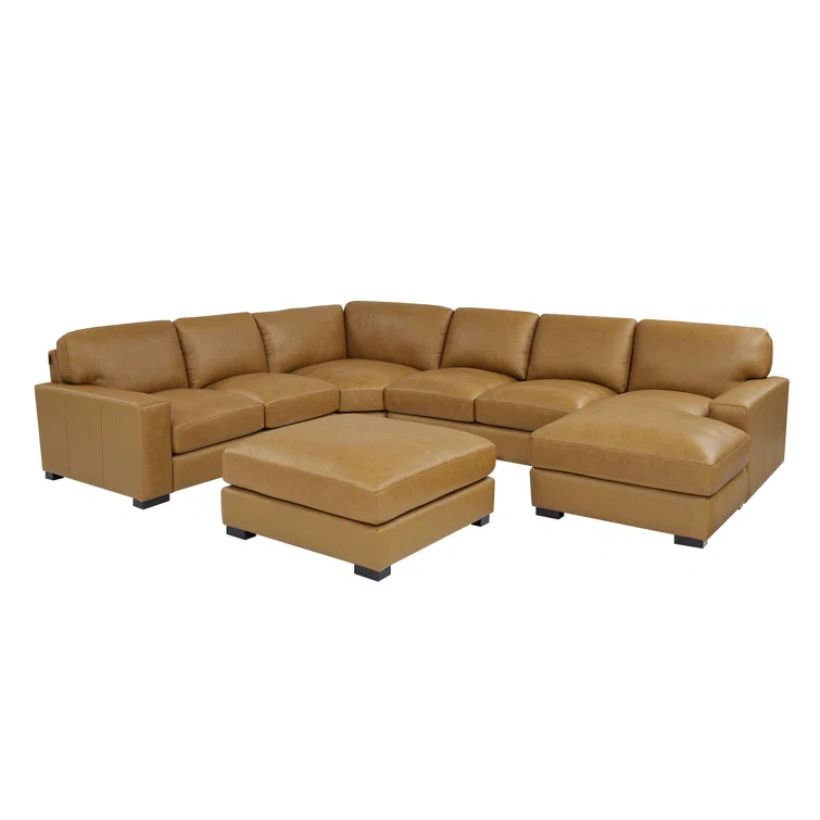 Antanisha 5 - Piece Leather Sectional