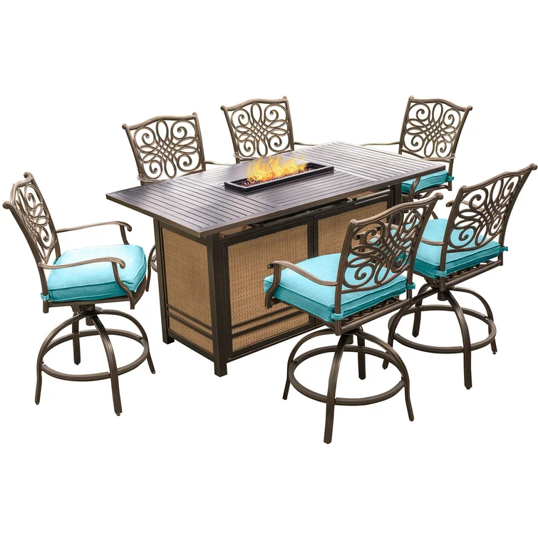 Carleton 6 - Person Rectangular Outdoor Dining Set