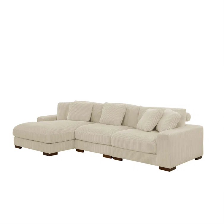 Gwendalynn 3 - Piece Corduroy Sectional