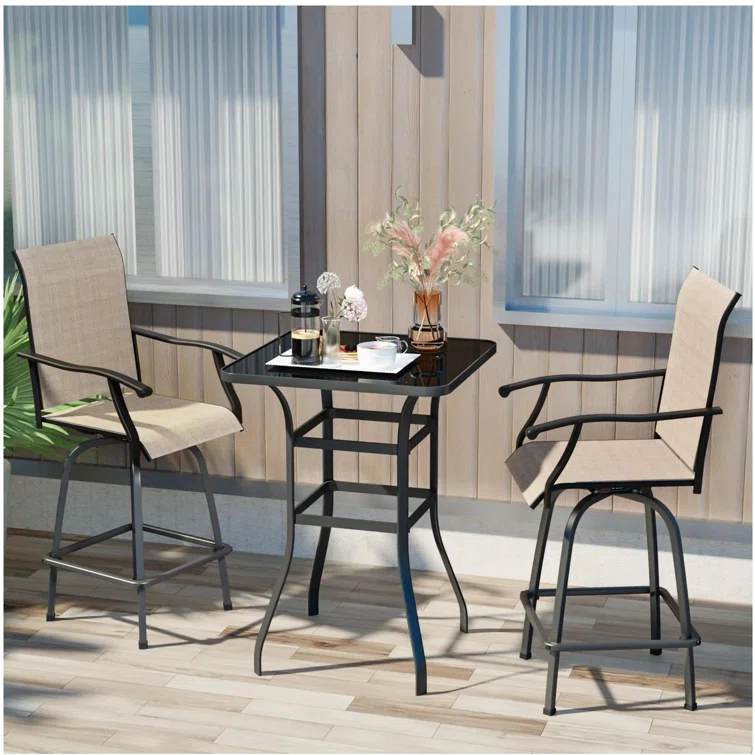Deert 2 - Person Square Outdoor Dining Set