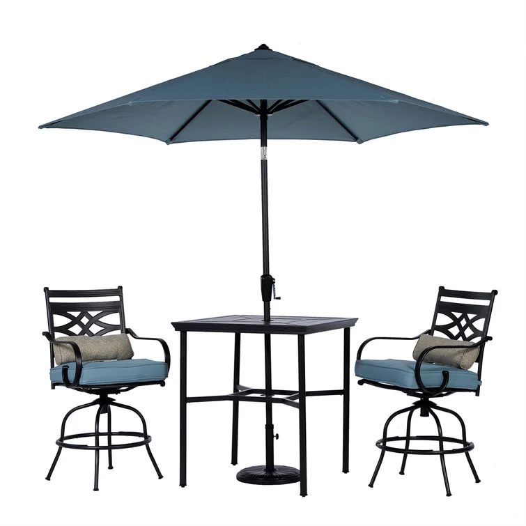 Elmfield 2 - Person Square Outdoor Dining Set with Cushions