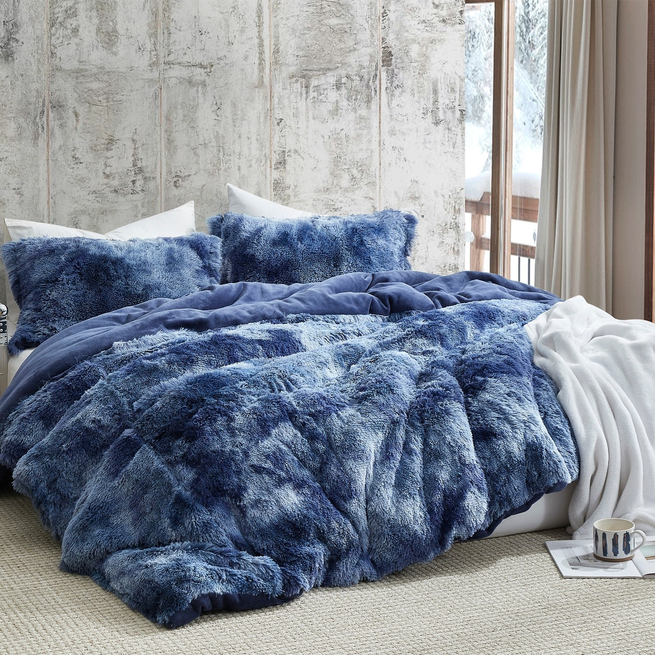 Are You Kidding - Coma Inducer? Oversized Comforter Set - Periwinkle Thunderstorm