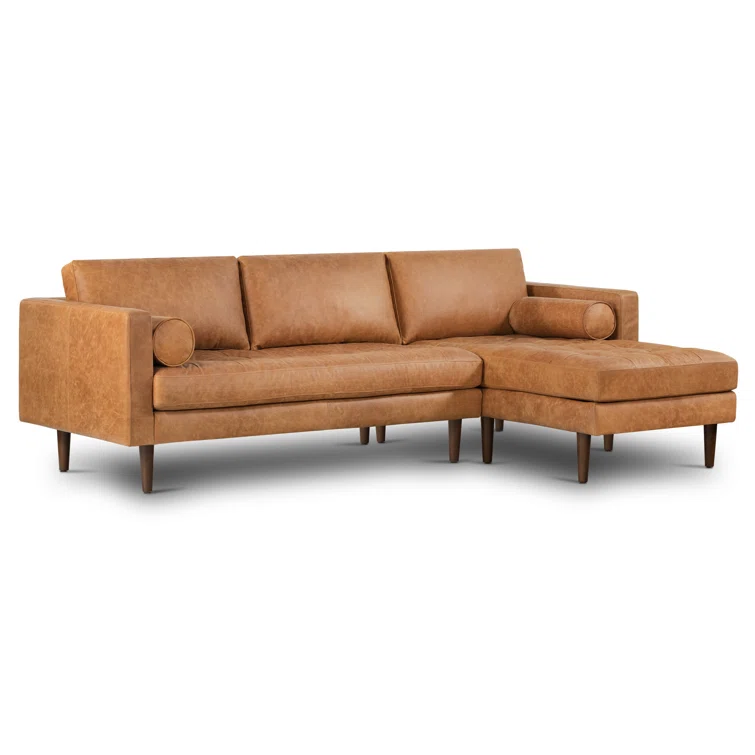 Bismarck Full-Grain Genuine Italian Leather Sectional