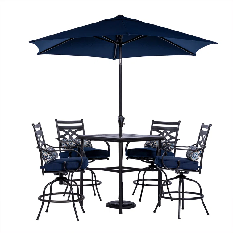 Elmfield 4 - Person Square Outdoor Dining Set with Cushions