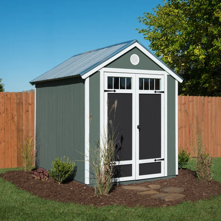 Garden 6 ft. W x 8 ft. D Wood Storage Shed