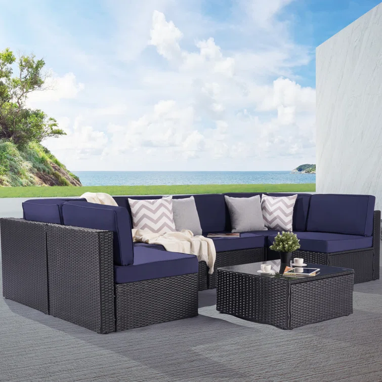 Jaiah 6 - Person Outdoor Seating Group with Cushions