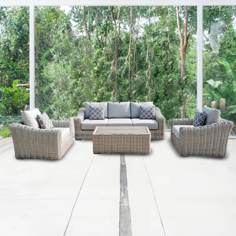 Sommer 5 - Person Outdoor Seating Group with Cushions