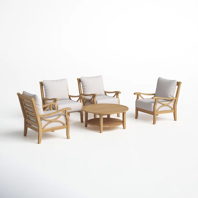 Brunswick Teak Seating Group with Cushions