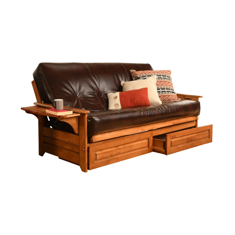 Stratford Full Futon and Mattress with Drawer Set