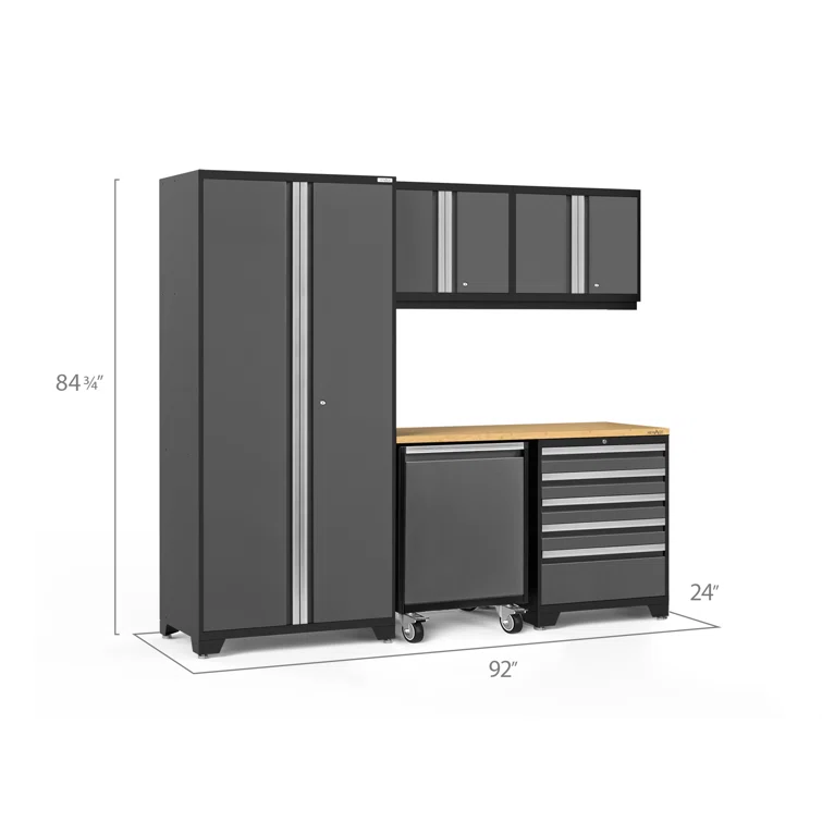 5 Piece Storage Cabinet Set