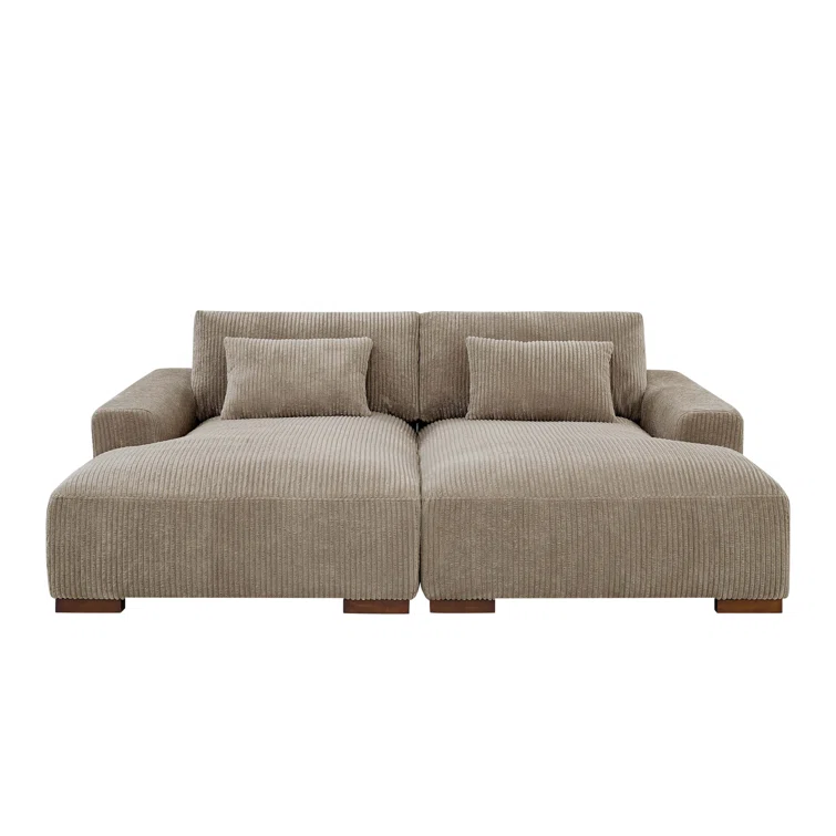 Axiel 88'' Corduroy Sleeper Sofa