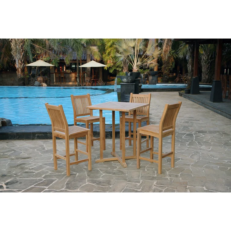 4 - Person Rectangular Teak Outdoor Dining Set
