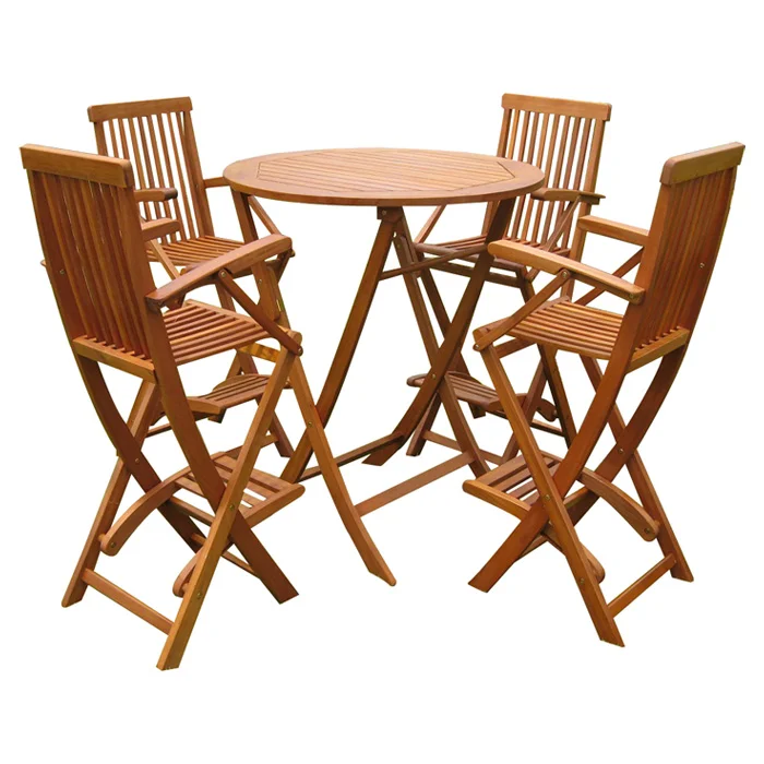 Lashonda 4 - Person Round Outdoor Dining Set