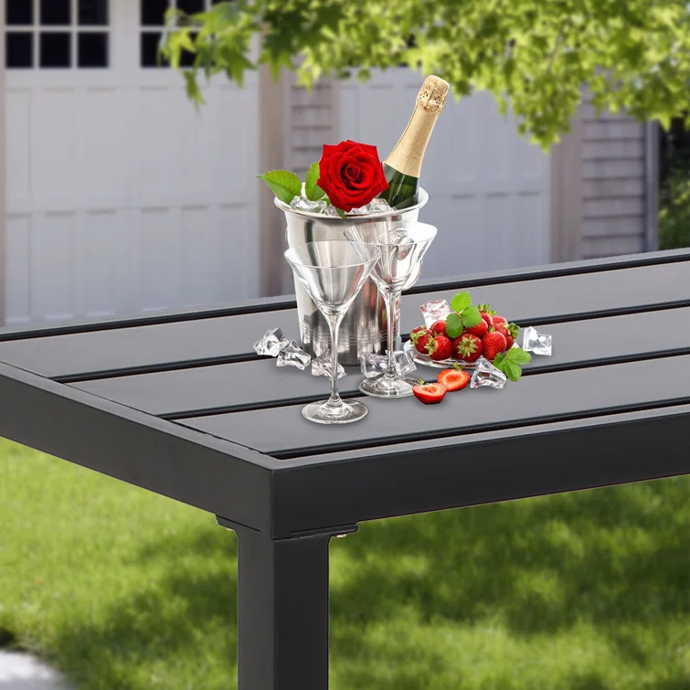 2 - Person Rectangular Outdoor Dining Set with Cushions