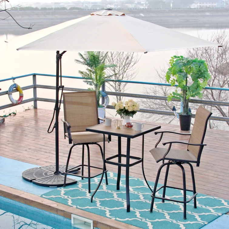 Zoelle 2 - Person Square Outdoor Dining Set