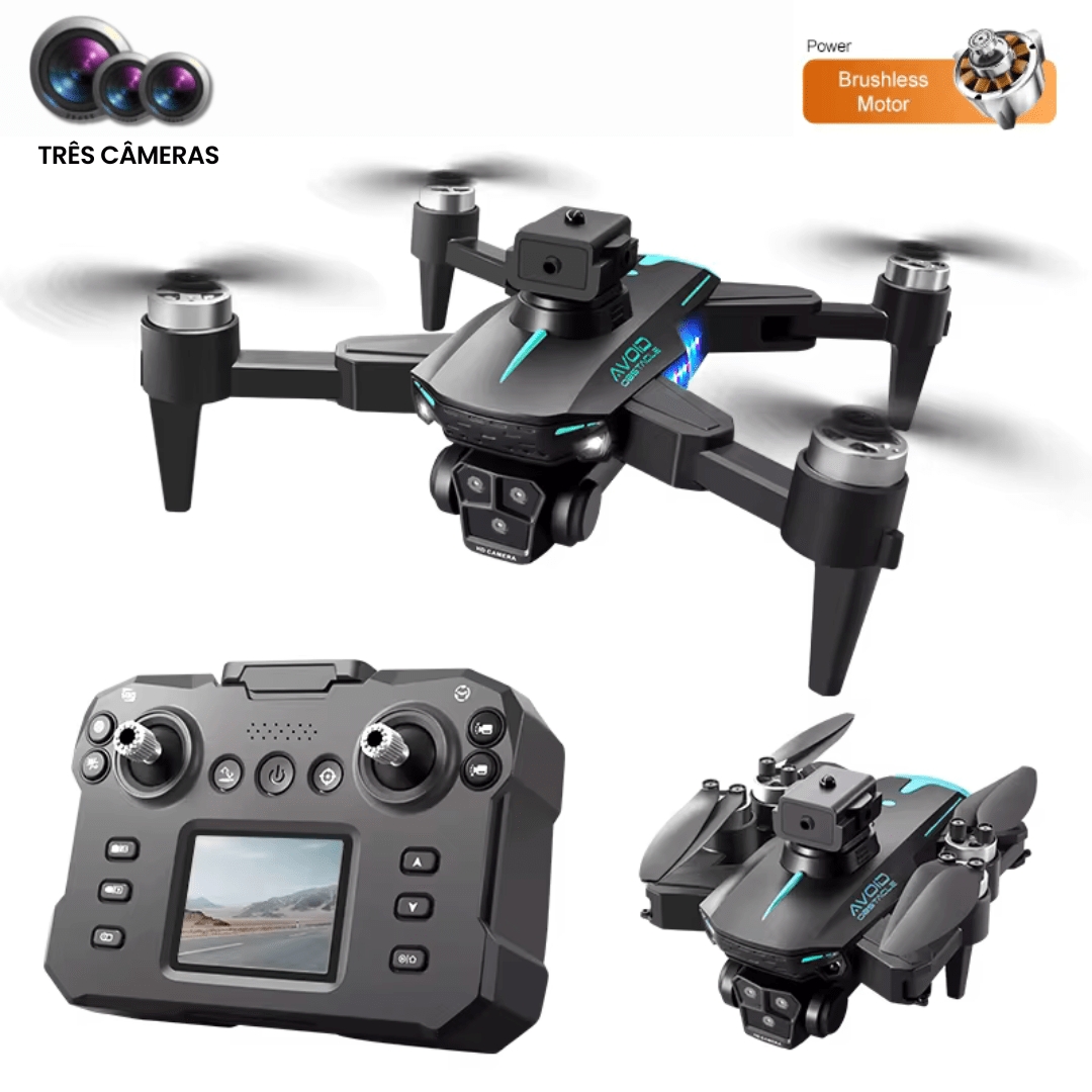 Novo drone sem escovas com controle remoto K605S MAX+ Controle com tela LCD