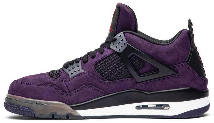 Travis Scott x Air Jordan 4 Retro 'Purple Suede – White Midsole' AJ4-766302