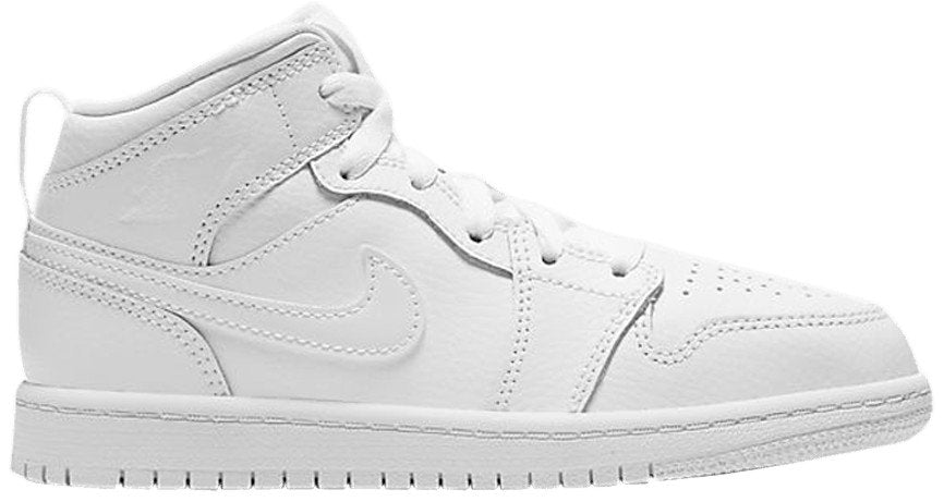 Air Jordan 1 Mid PS 'Triple White' 640734-126