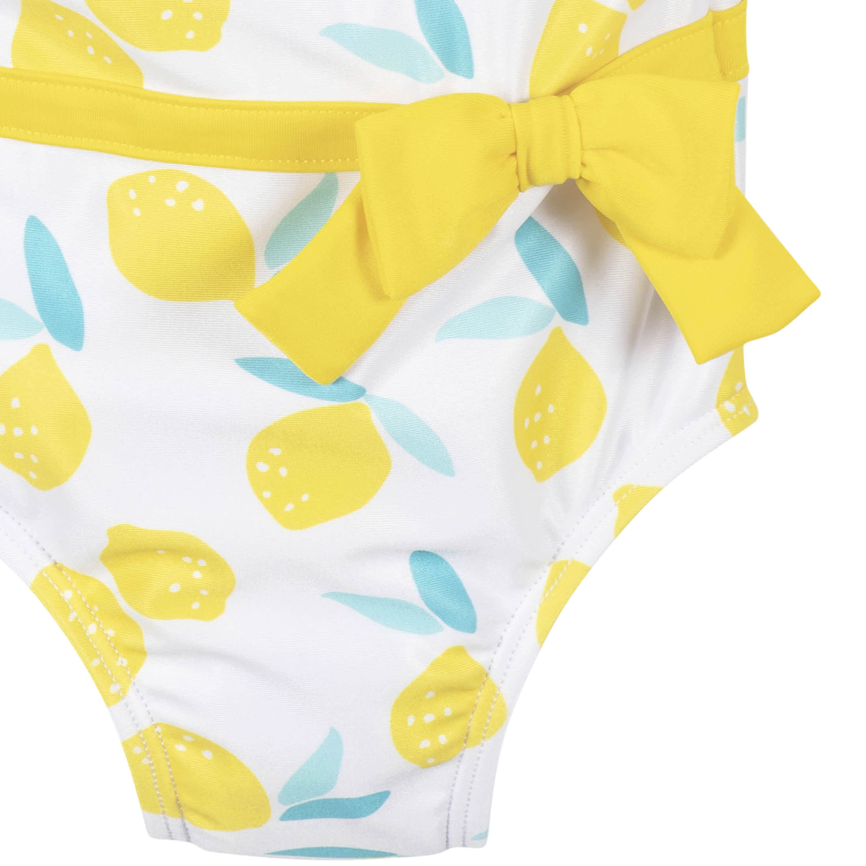 Baby & Toddler Girls Lemon Squeeze One-Piece Swimsuit With Ruffle
