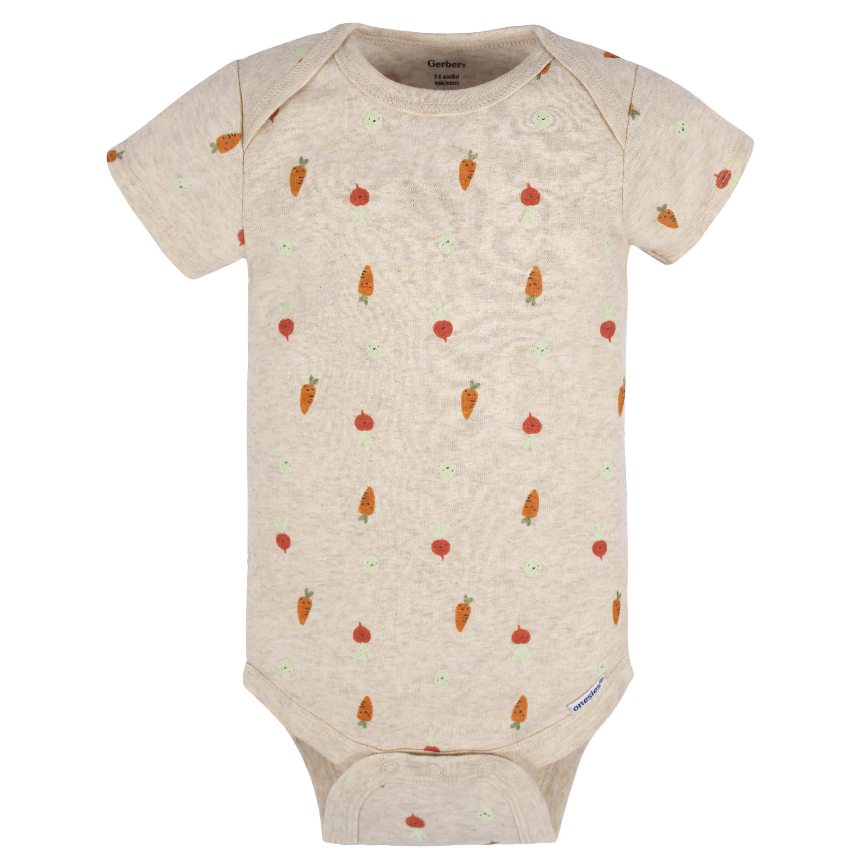 8-Pack Baby Neutral Happy Veggies Onesies® Bodysuits