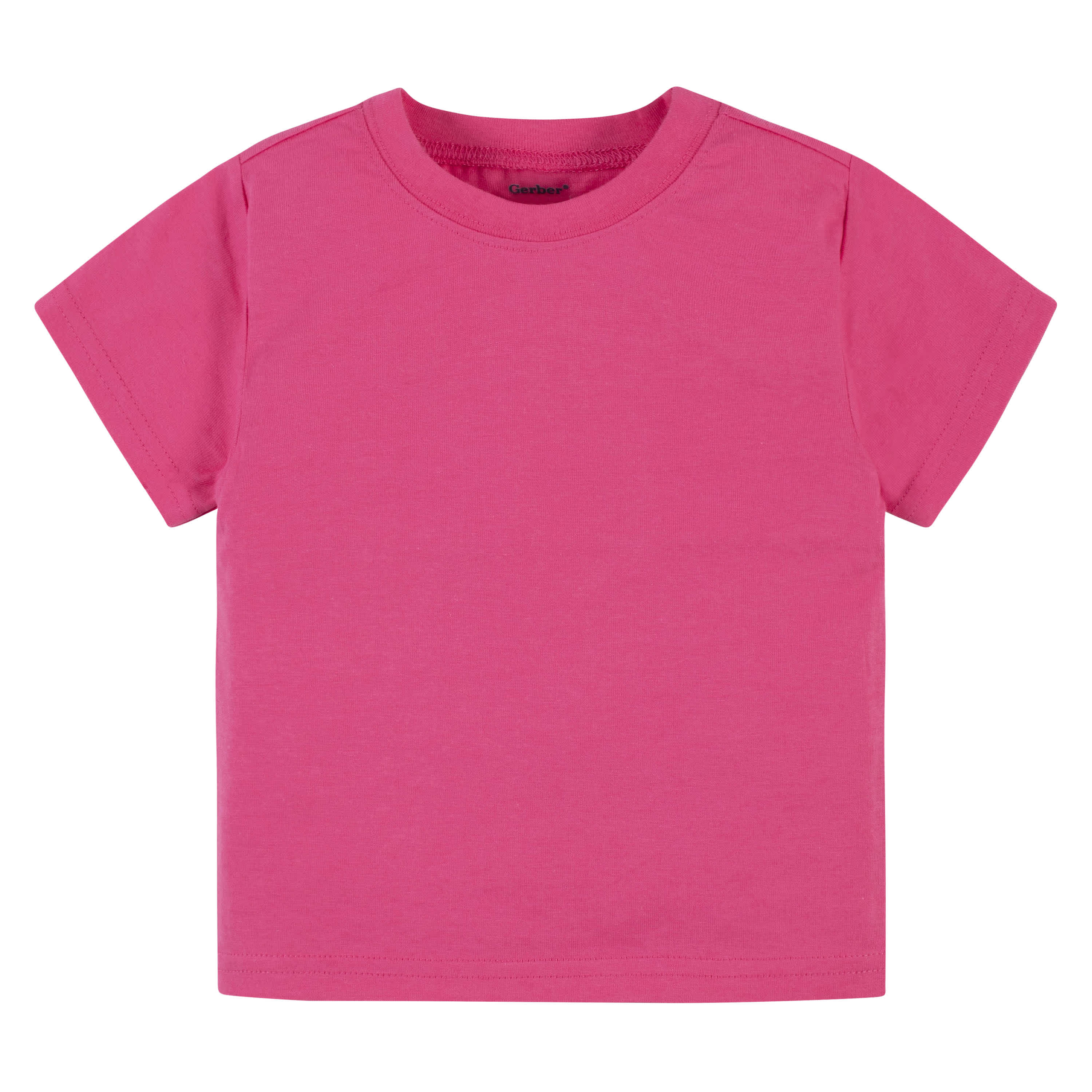 5-Pack Infant & Toddler Hot Pink Premium Short Sleeve Tees