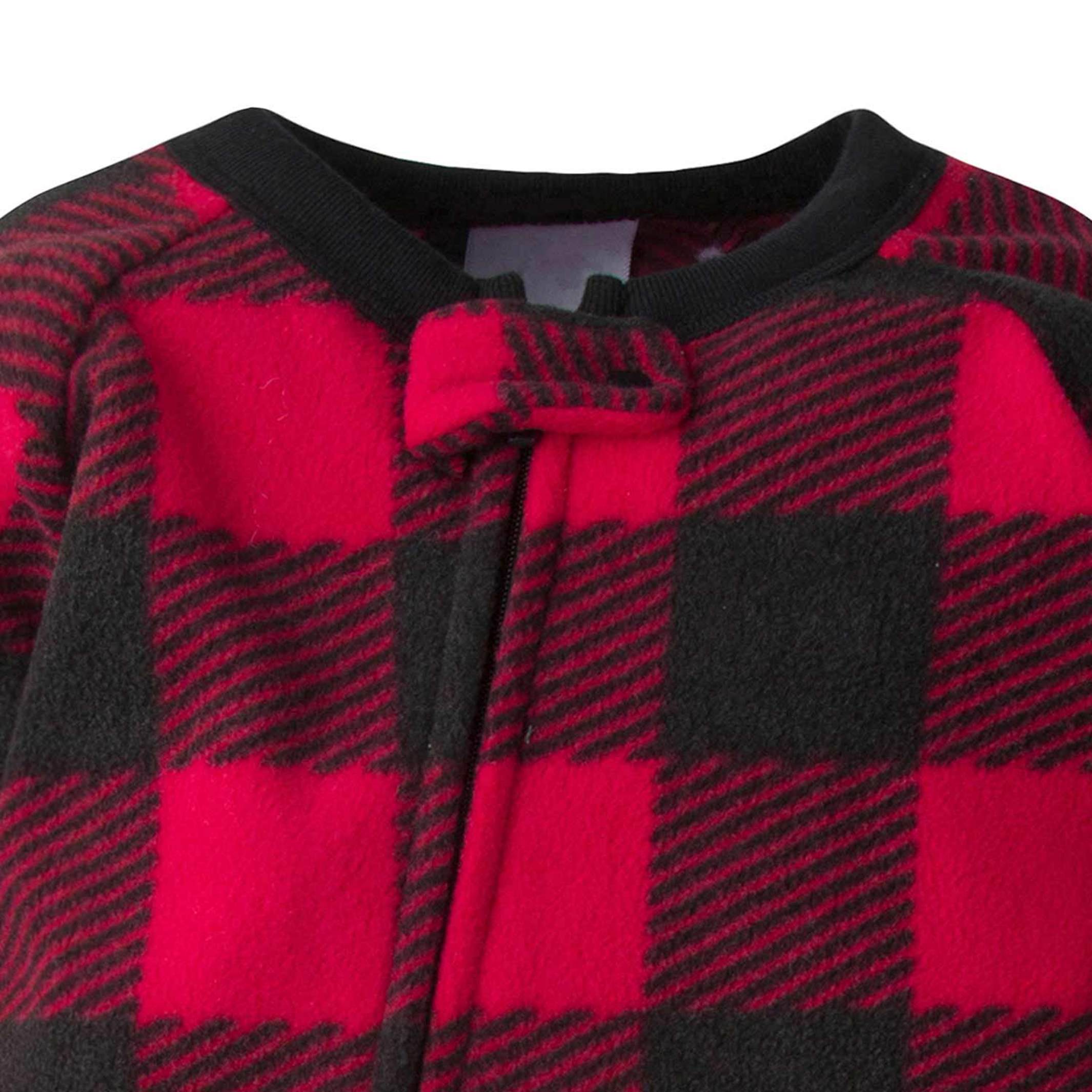 Baby & Toddler Neutral Buffalo Plaid Fleece Pajamas