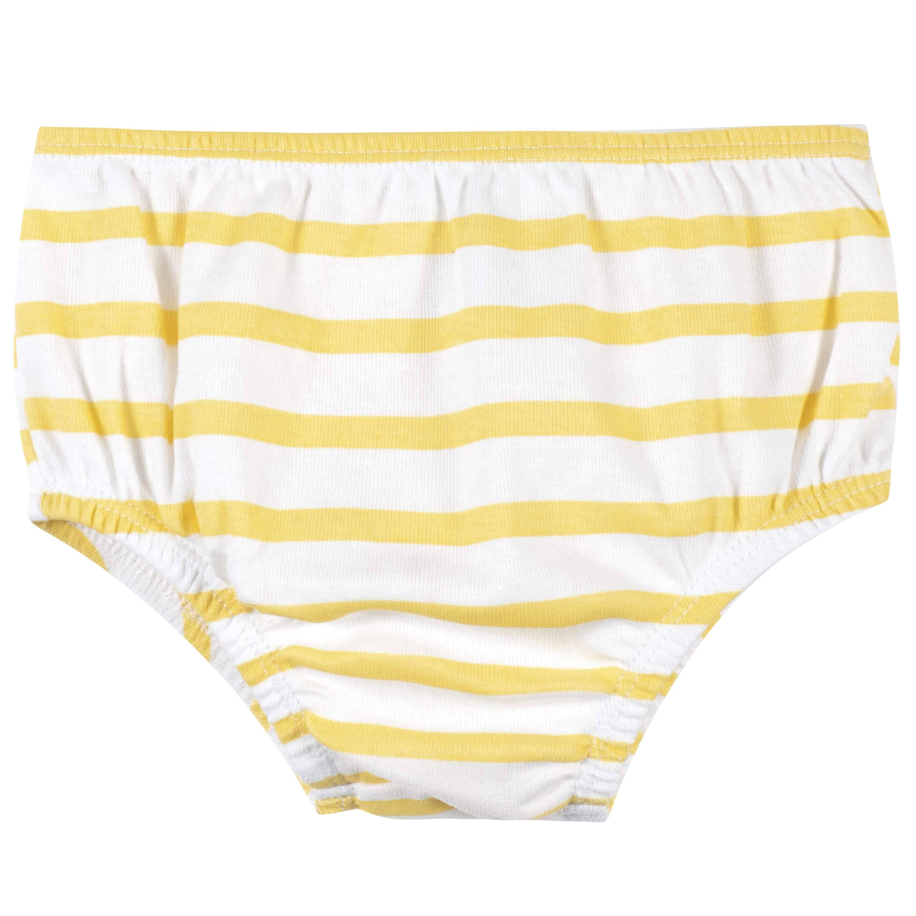 3-Piece Baby & Toddler Girls Bee Garden Dress, Diaper Cover & Headband Set