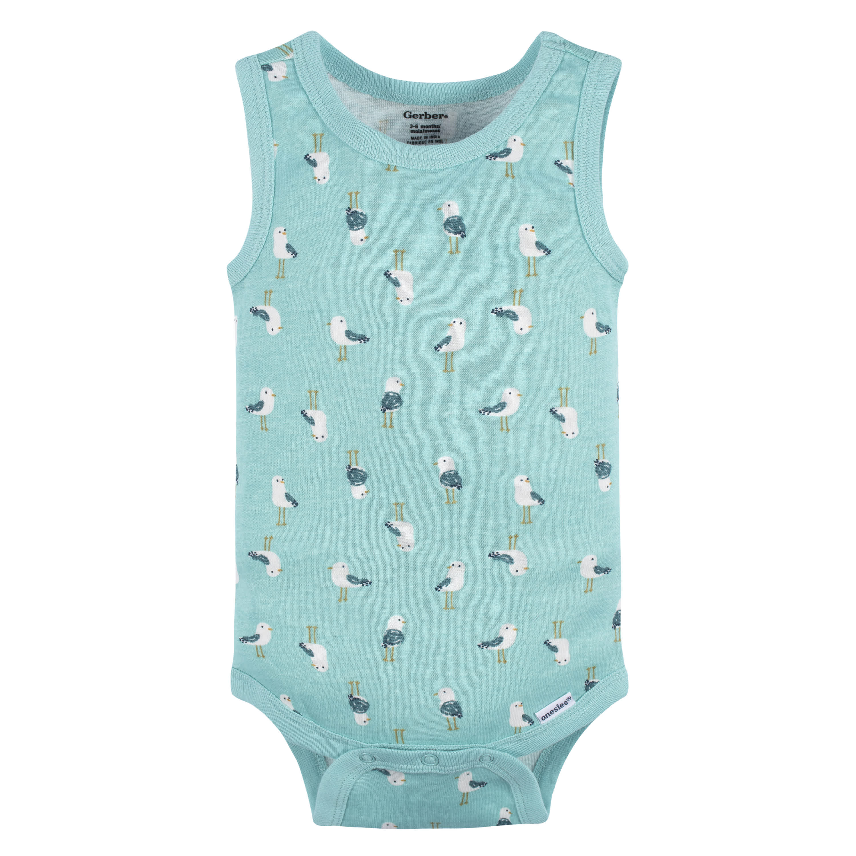 4-Pack Baby Boys Seas The Day Sleeveless Onesies® Bodysuits