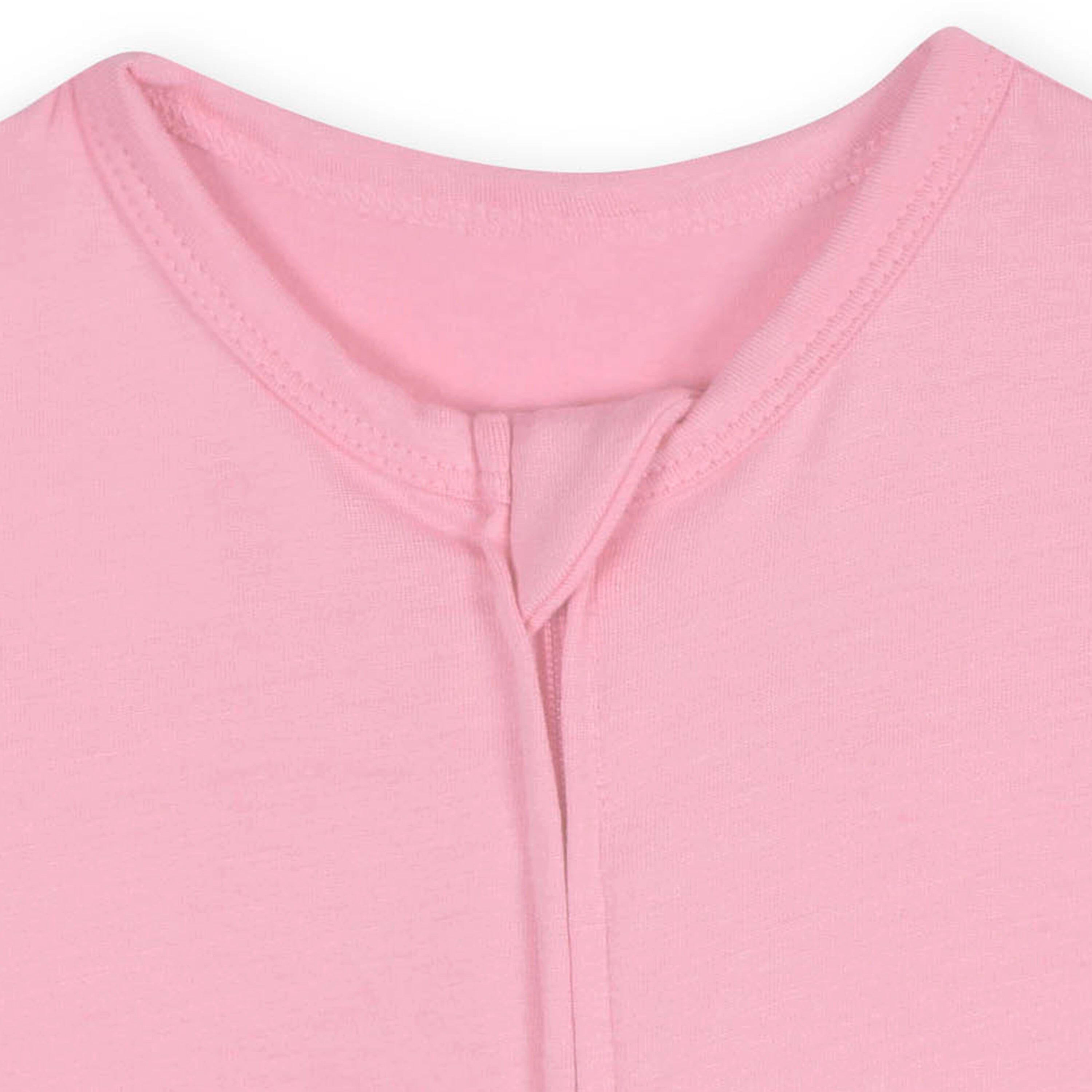 Baby Pink Lemonade Buttery Soft Viscose Made from Eucalyptus Snug Fit Romper