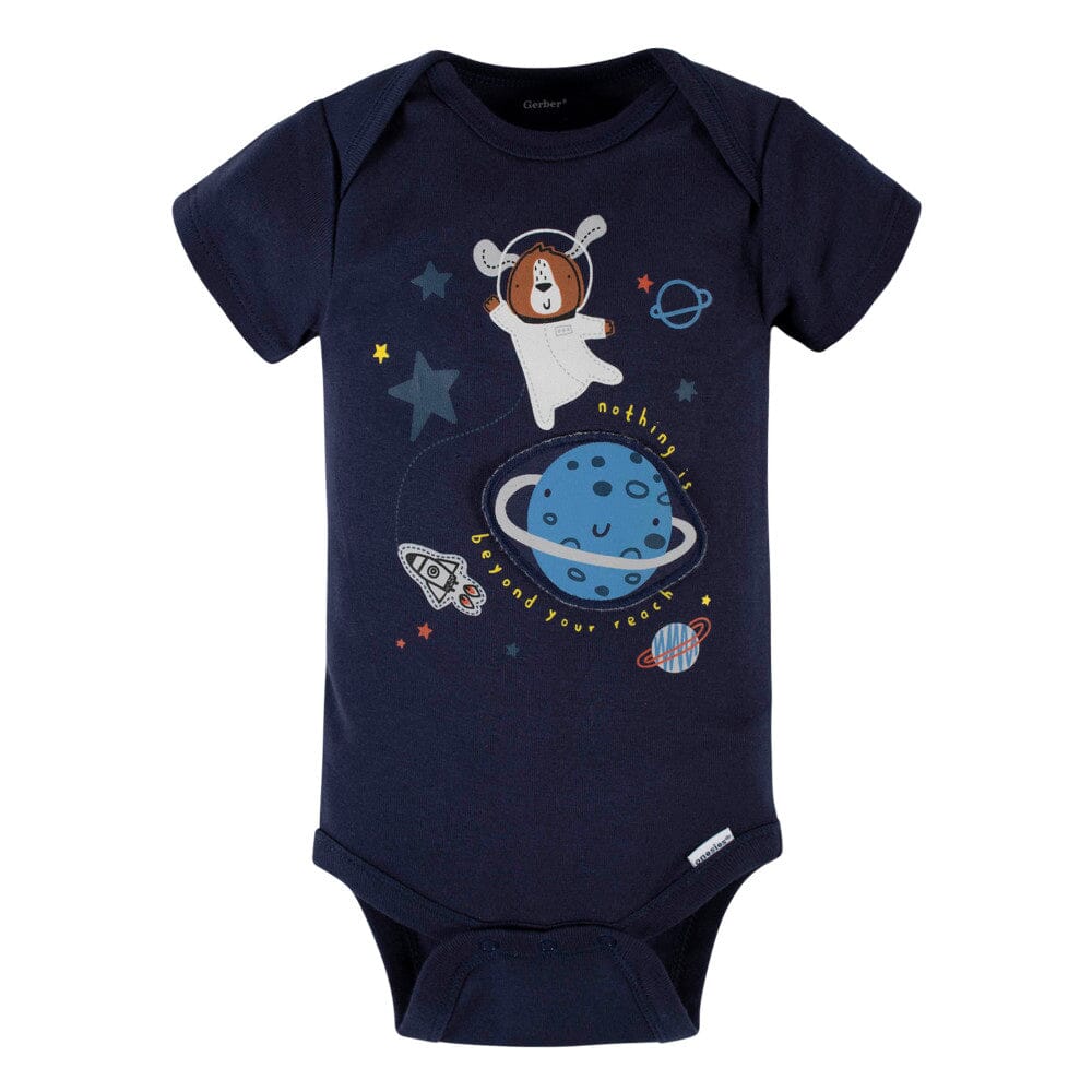 5-Pack Baby Boys Space Short Sleeve Onesies® Bodysuits