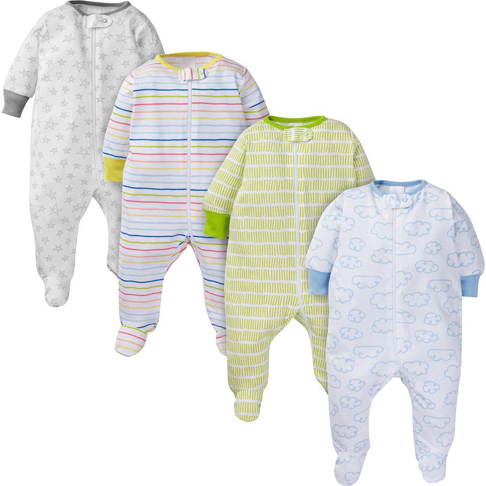 4-Pack Baby Neutral Clouds Sleep N' Play