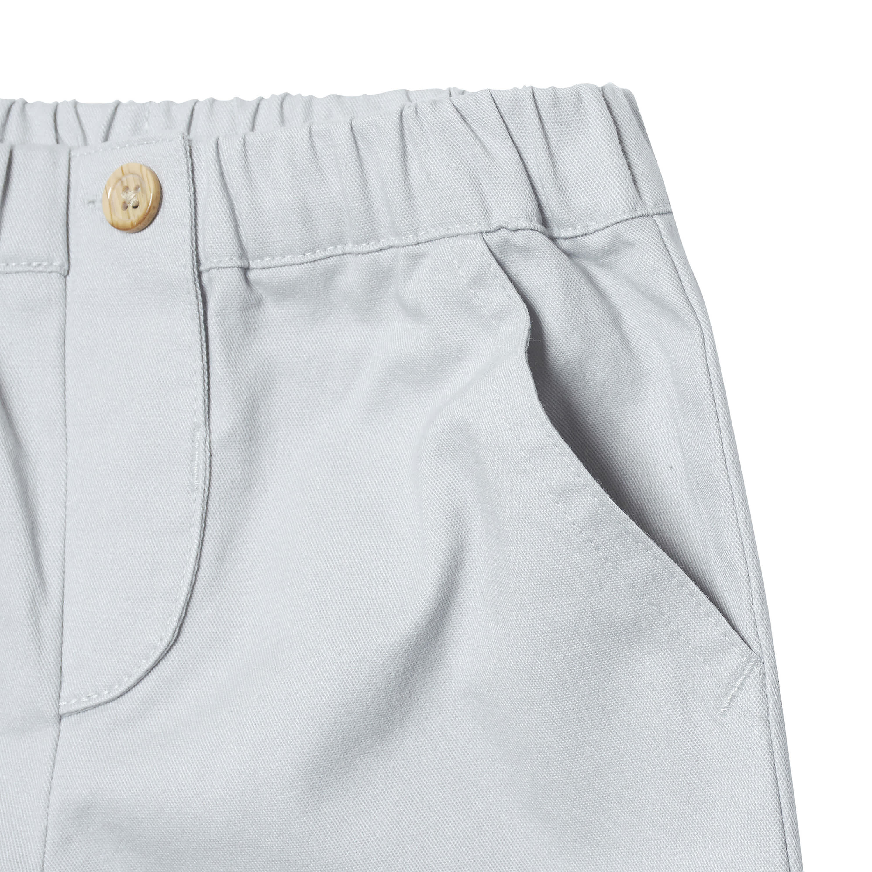 Infant & Toddler Boys Gray Canvas Pants