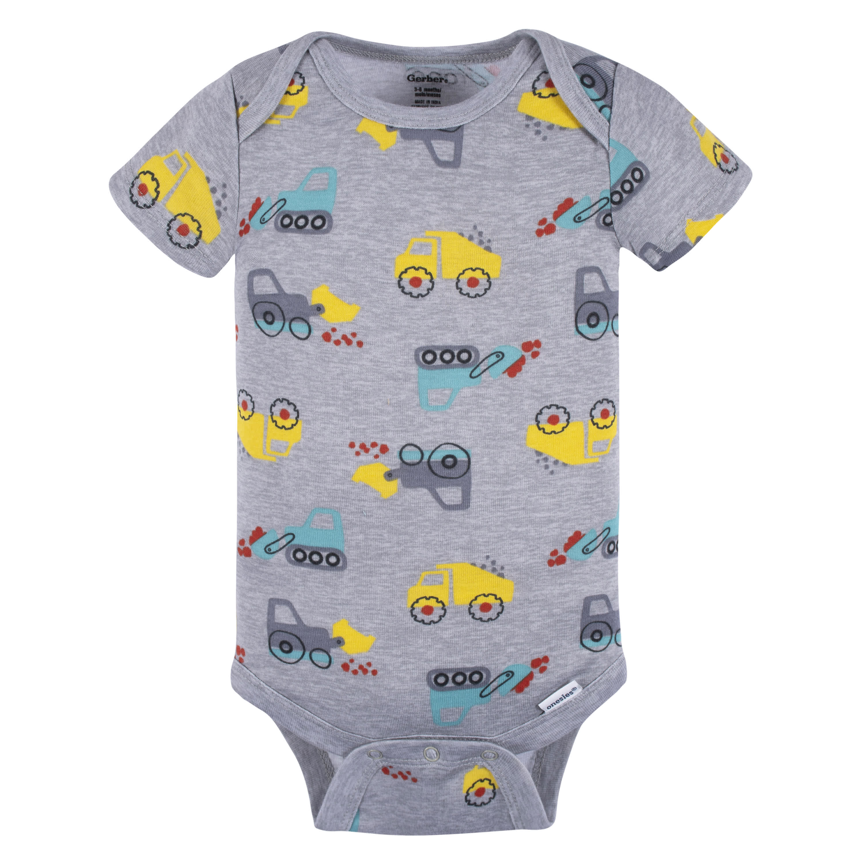 4-Pack Baby Boys Ready To Roll Short Sleeve Onesies® Bodysuits