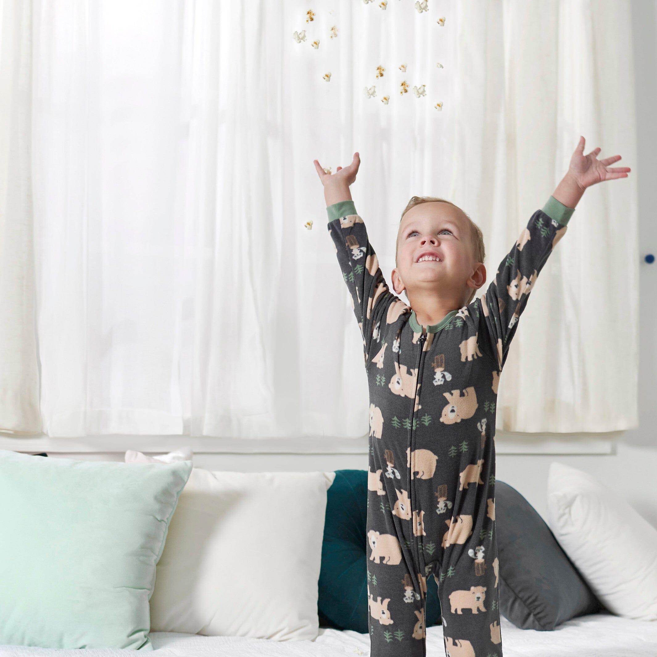 Infant & Toddler Boys Bears Fleece Pajamas